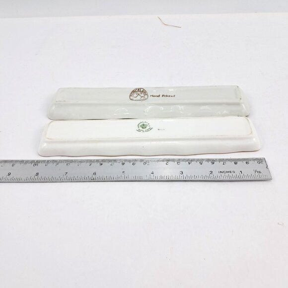 Limoges France Hand Painted Candy or Nut Serving Dish With 2 Mint Trays Vintage - Picture 15 of 16